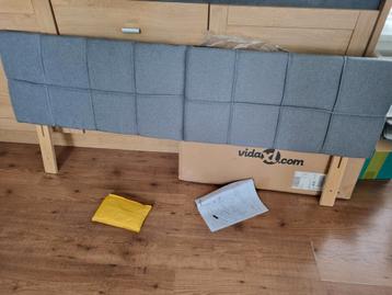 Grijze Hoofdbord Tweepersoonsbed - Zo Goed Als Nieuw beschikbaar voor biedingen
