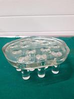 -	Glazen plateau , voor waxine lichtjes of vaas, Huis en Inrichting, Woonaccessoires | Vazen, Ophalen of Verzenden, 'T Olde Gre-j