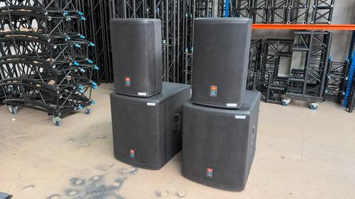 JBL PRX Speakerset + hoezen, Audio, Tv en Foto, Luidsprekers, Zo goed als nieuw, Subwoofer, 120 watt of meer, JBL, Ophalen