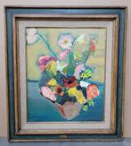 Walter TEUNINK, vaas met bloemen, Antiek en Kunst, Ophalen of Verzenden