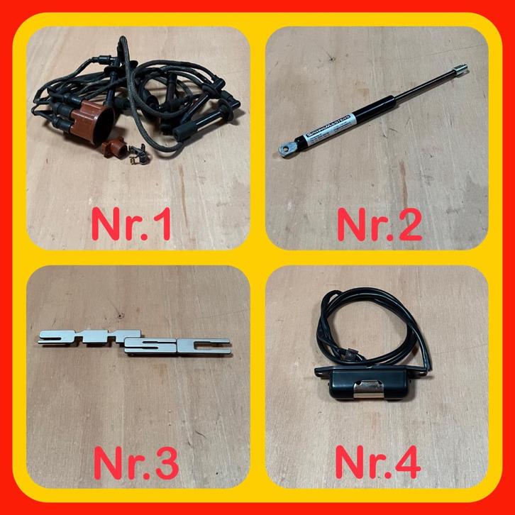 085  Porsche 911 Bougiekabels  / gasveer klep / Embleem, Auto-onderdelen, Overige Auto-onderdelen, Porsche, Ophalen of Verzenden