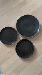 Zwarte borden mica, Ophalen of Verzenden, Zo goed als nieuw, Overige stijlen, Bord(en)