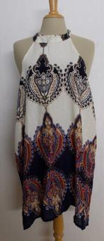 Ibiza/boho print tuniek/top! L, Verzenden, Beige, Maat 42/44 (L), Zo goed als nieuw