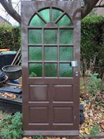 Mooie Voordeur met Glas 211,5 bij 93, Ophalen, Gebruikt, 80 tot 100 cm, Buitendeur