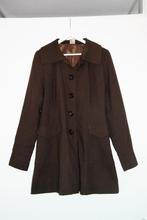 Te koop: Mantel of jas Foxy Fashion, maat 42, bruin, knopen, Kleding | Dames, Jassen | Winter, Foxy Fashion, Bruin, Maat 42/44 (L)