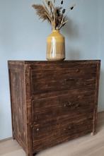 Dressoirkast met 3 lades van teakhout, nieuw, 80x80x40 cm, Huis en Inrichting, Kasten | Dressoirs, Ophalen, Nieuw, 50 tot 100 cm