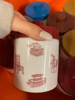 Vintage Opaline voorraad potjes 12 stuks, Ophalen, Zo goed als nieuw, Overige merken