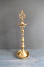 Antieke Indiase olielamp messing Kuthu Vilakku, Verzenden
