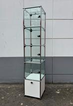 USM Haller vitrinekast | Wit & glas, Minder dan 50 cm, Design, Ophalen of Verzenden, 150 tot 200 cm