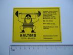 sticker oud Valkenswaard HALTERS trim studio sportschool, Verzenden, Zo goed als nieuw, Bedrijf of Vereniging