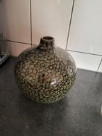 Groene Ronde vaas 20 cm hoog leenbakker, Overige kleuren, Ophalen of Verzenden, Minder dan 50 cm, Glas