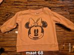 Leuk truitje met Minnie Mouse - Maat 68, Kinderen en Baby's, Babykleding | Maat 68, Ophalen of Verzenden, Gebruikt, Meisje, Truitje of Vestje