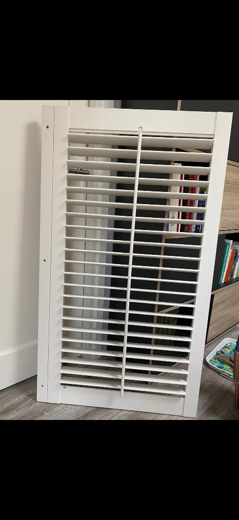 Shutters helemaal nieuw - 3 stuks, Huis en Inrichting, Stoffering | Gordijnen en Lamellen, Ophalen, 100 tot 150 cm, Nieuw, 50 tot 100 cm