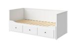 Hemnes uitschuifbed met ladekasten - gebruikt, Huis en Inrichting, Ophalen, Eenpersoons, Wit, Scandinavisch