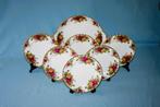 Royal Albert " Old Country Rose " Cake Set voor 6, Huis en Inrichting, Keuken | Servies, Ophalen of Verzenden, Zo goed als nieuw