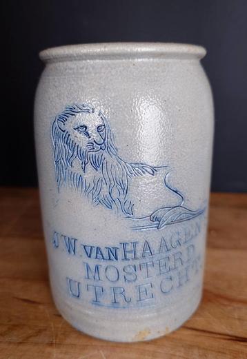  Van Haagen's Utrecht mosterdpot Keulse pot beschikbaar voor biedingen