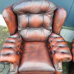 Chesterfield Springvale fauteuil Suzanne leer + BEZORGING