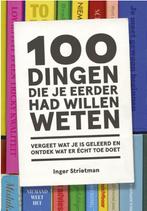 100 dingen die je eerder had willen weten, Boeken, Nieuw, Inge Strietman, Ophalen of Verzenden