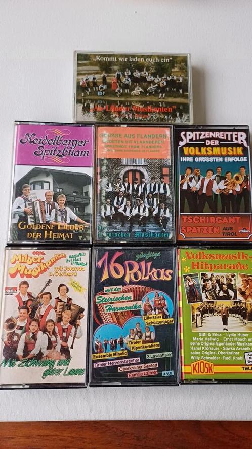 DUITSE SCHLAGERS/ EGERLAND/ VOLKSMUZIEK, Cd's en Dvd's, Cassettebandjes, Gebruikt, Origineel, Wereldmuziek, 2 t/m 25 bandjes, Met bewaardoos, rek of koffer