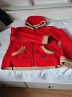 Rode fleece vest/ jack teddy gevoerd met capuchon outdoor, Kleding | Dames, Jassen | Winter, Maat 42/44 (L), Ophalen of Verzenden