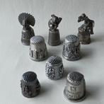 Verzameling van 8 tinnen vingerhoeden, Verzamelen, Overige Verzamelen, Ophalen of Verzenden, Gebruikt