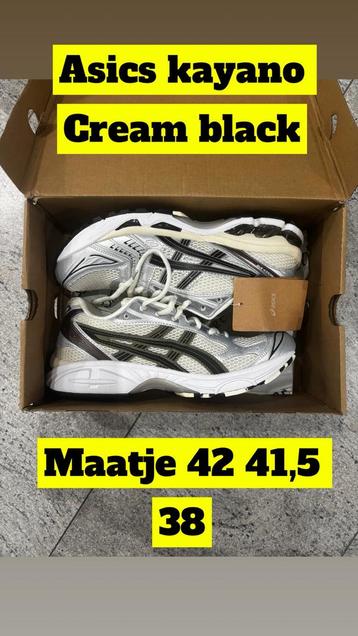 Asics kayano 14 cream black beschikbaar voor biedingen