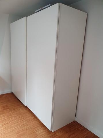 Ikea hasvik kledingkast met schuifdeuren, wit