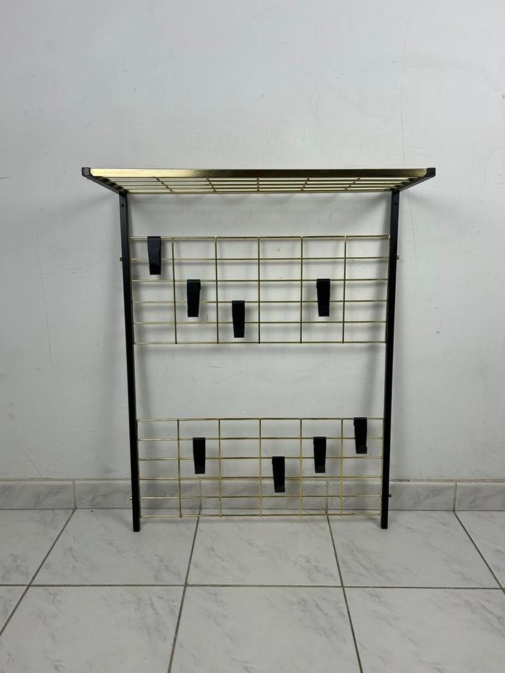 NOS vintage wandkapstok Tomado goud metaal, Huis en Inrichting, Woonaccessoires | Kapstokken, Zo goed als nieuw, Wandkapstok, Minder dan 100 cm