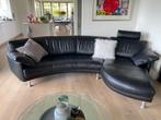 Arta Nova Delphi designbank – zwart leder – topkwaliteit, Ophalen, Leer, Zo goed als nieuw, 150 cm of meer