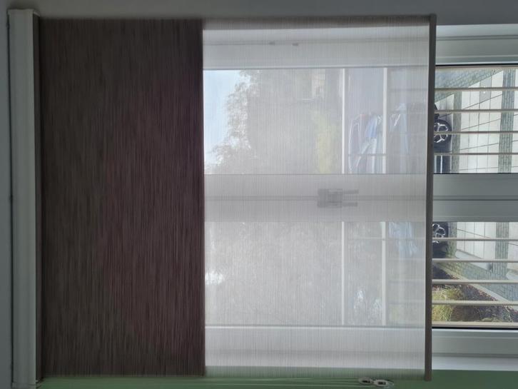 Dubbele rolgordinen, Huis en Inrichting, Stoffering | Gordijnen en Lamellen, Zo goed als nieuw, 200 cm of meer, Ophalen