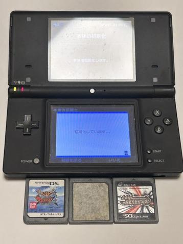 Nintendo DSi Zwart (Japanse versie) + 3 Games getest/werkend beschikbaar voor biedingen