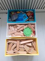 houten trein in 3 grote lego kisten, Ophalen, Gebruikt