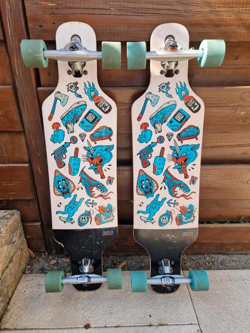 Longboards junior (83 cm lang), Sport en Fitness, Skateboarden, Gebruikt, Skateboard, Longboard, Ophalen