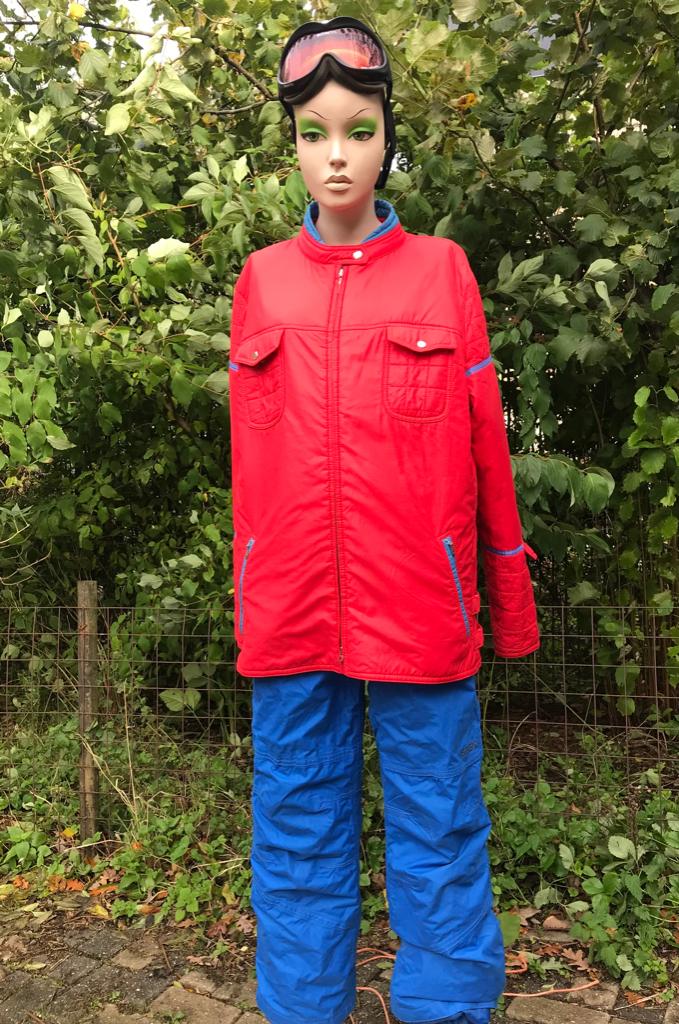 Dames meisjes Old school ski jas VALMELINE - rood - 34-36-S, Kleding | Dames, Wintersportkleding, Ophalen of Verzenden, Zo goed als nieuw