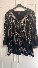 Glitter kerst zwart shirt maat 48, Zwart, Maat 46/48 (XL) of groter, Ophalen of Verzenden, Zo goed als nieuw