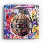 Glasschilderij - Graffiti Art / Versace Grenade - 5 sizes, Nieuw, Schilderij, 100 tot 125 cm, Oorspronkelijke maker