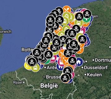 Map verlaten locaties beschikbaar voor biedingen