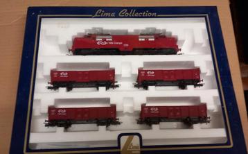 Te koop lima ns cargo set met 3 extra wagons ho beschikbaar voor biedingen