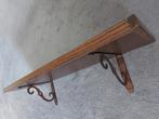 Vintage Houten boekenplank B 74 X D 23,5 cm, Huis en Inrichting, Woonaccessoires | Wandplanken en Boekenplanken, Ophalen, Gebruikt
