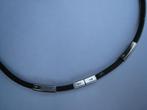 design ketting rubber en rvs, Ophalen of Verzenden, Zo goed als nieuw, Zwart, Overige materialen
