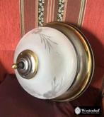 Brocante plafondlamp - plafonnière klassiek lamp brons, Huis en Inrichting, Lampen | Plafondlampen, Ophalen of Verzenden, Zo goed als nieuw