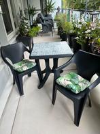Tuin/balkonset, Tuin en Terras, Tuinsets en Loungesets, Ophalen, Gebruikt, Kunststof, 2 zitplaatsen