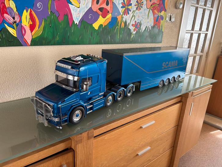 Tamiya 1:14 Scania Torpedo 4 Asser MFC-01 Licht/Geluid  RTR, Hobby en Vrije tijd, Modelbouw | Radiografisch | Auto's, Gebruikt