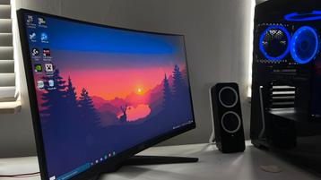 AOC 24 inch curved gaming monitor 144Hz beschikbaar voor biedingen