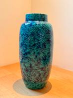 Grote West Germany vaas 553-52 blauw-groen, 52cm, Ophalen of Verzenden