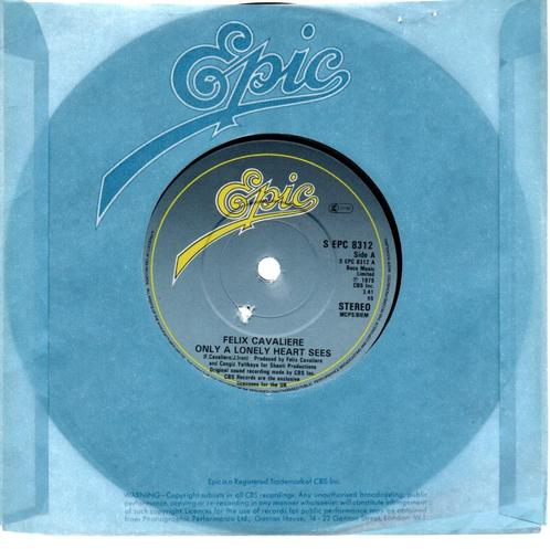 Felix Cavaliere: Only a lonely heart sees, Cd's en Dvd's, Vinyl Singles, Gebruikt, Single, Pop, 7 inch, Verzenden