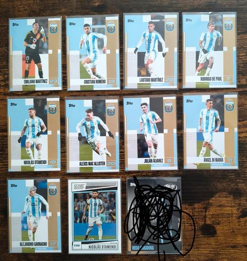 Lot Argentinië...Otamendi,Garnacho,Alvarez,De Paul, Verzamelen, Sportartikelen en Voetbal, Zo goed als nieuw, Poster, Plaatje of Sticker