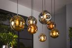 hanglamp bar tafel rookglas goud zilver keuken 145 cm lamp, Nieuw, Glas, Ophalen of Verzenden, 75 cm of meer