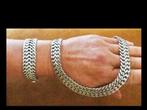 Bijzonder Mexicaanse Design Zilveren Collier en Armband!, Sieraden, Tassen en Uiterlijk, Antieke sieraden, Verzenden, Zilver, Overige typen