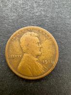 Munt USA 1911 one cent, Ophalen of Verzenden, Noord-Amerika, Losse munt